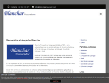 Tablet Screenshot of blancharprocurador.com